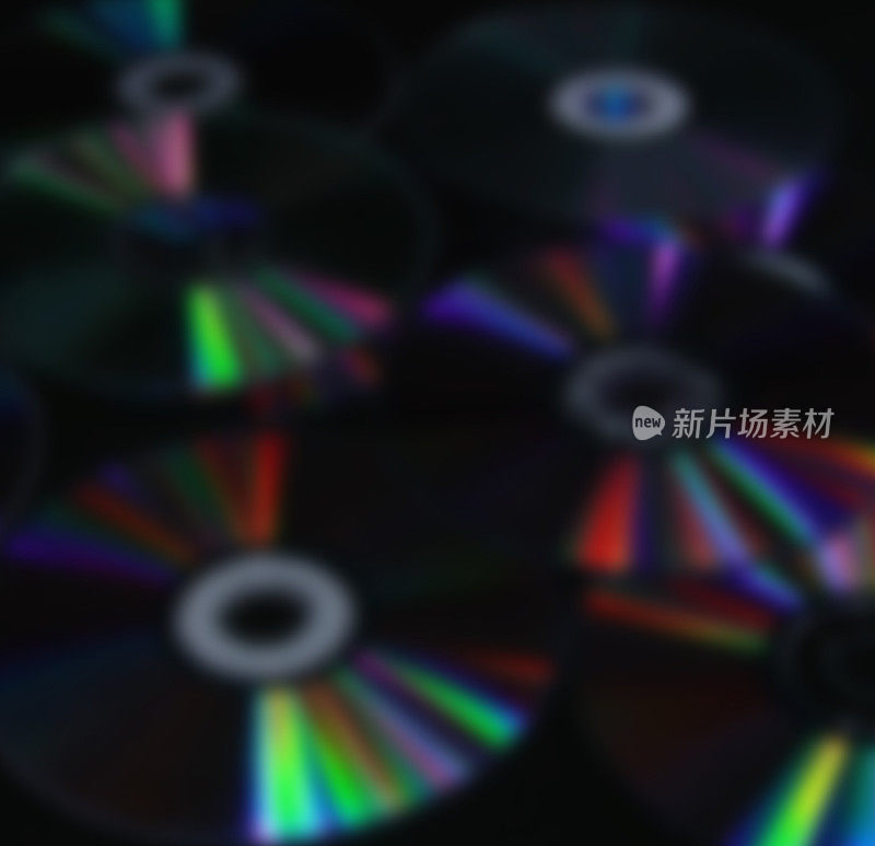 cd DVD黑色背景的现代技术